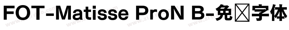 FOT-Matisse ProN B字体转换